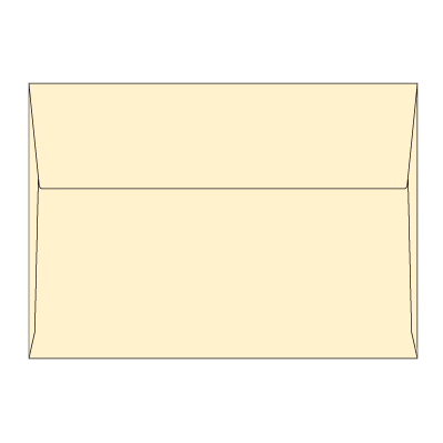 角6カマス封筒 コットン ナチュラル 116.3g
幅 x 天地：229 x 162mm
米坪：116g/m2