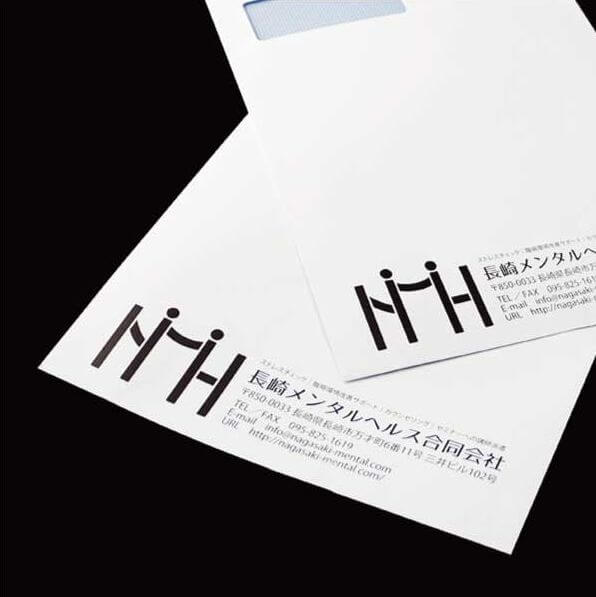 社用封筒デザイン「長崎メンタルヘルス合同会社様」2