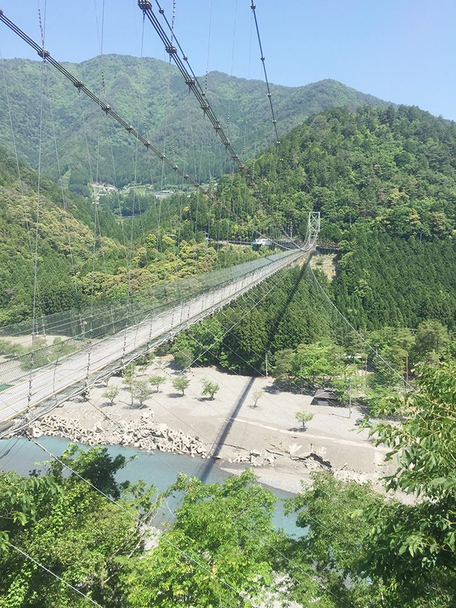 十津川村の吊り橋
