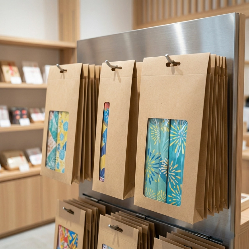 ヘッダー付き・窓付きの花火用封筒