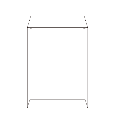 ご朱印用封筒(窓付き)
幅 x 天地：120 x 170mm
米坪：65g/m2