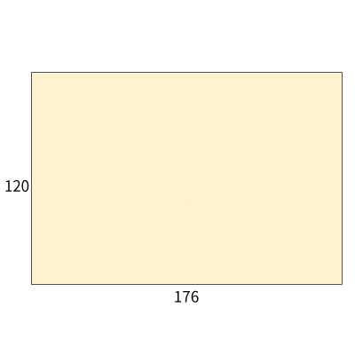 洋1ダイア封筒 Cotton ナチュラル 116.3g
幅 x 天地：176 x 120mm
米坪：116g/m2