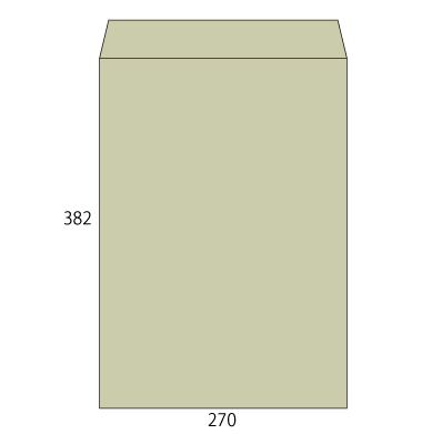 角1 カラーグレイ 100
幅 x 天地：270 x 382mm
米坪：100g/m2