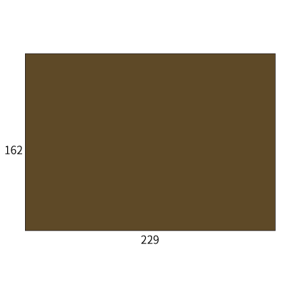 角6カマス封筒 コットンパール チョコレート
幅 x 天地：229 x 162mm
米坪：125g/m2