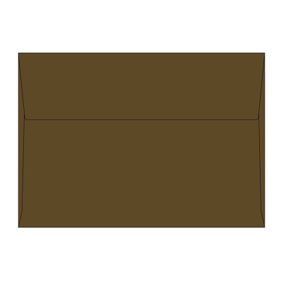 角6カマス封筒 コットン チョコレート 116.3g
幅 x 天地：229 x 162mm
米坪：116g/m2