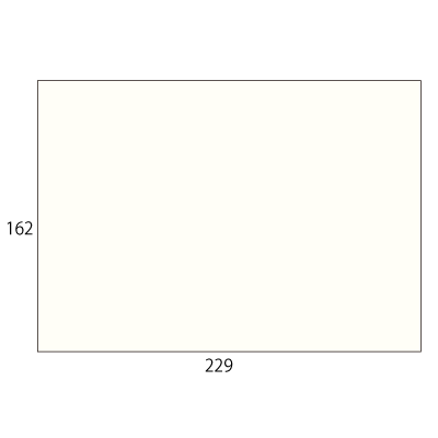 角6カマス封筒 コットン スノーホワイト 116.3g
幅 x 天地：229 x 162mm
米坪：116g/m2
