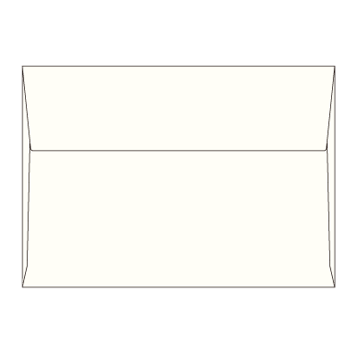 角6カマス封筒 コットンパールスノーホワイト125.3g
幅 x 天地：229 x 162mm
米坪：125g/m2