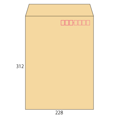 角形A4 クラフト(枠付) 85L