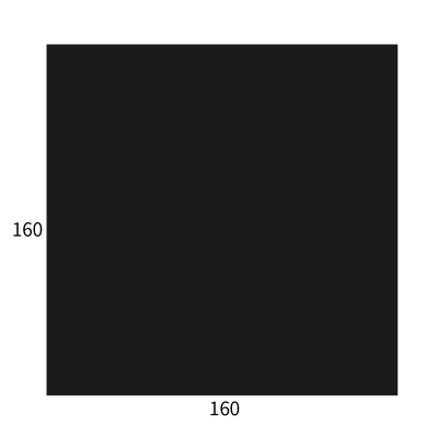 廃番）SE16カマス封筒 コットン 黒
幅 x 天地：160 x 160mm
米坪：116g/m2