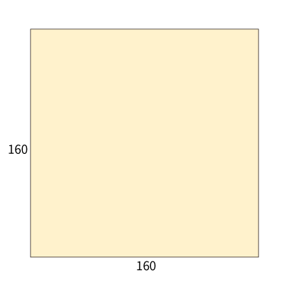 SE16カマス封筒 コットンナチュラル 116.3g
幅 x 天地：160 x 160mm
米坪：116g/m2