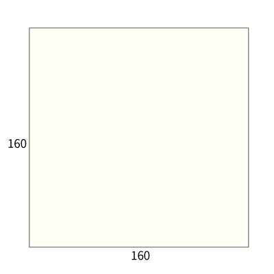 SE16カマス封筒 コットンスノーホワイト 116.3g
幅 x 天地：160 x 160mm
米坪：116g/m2