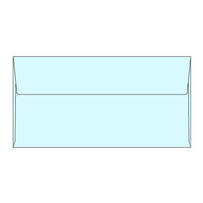 長3カマス封筒 コットン ブルー 116.3g
幅 x 天地：235 x 120mm
米坪：116g/m2
