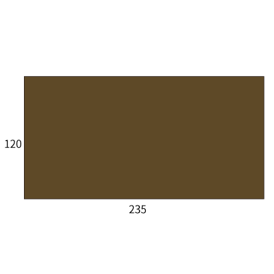 長3カマス封筒 コットン チョコレート 116.3g
幅 x 天地：235 x 120mm
米坪：116g/m2