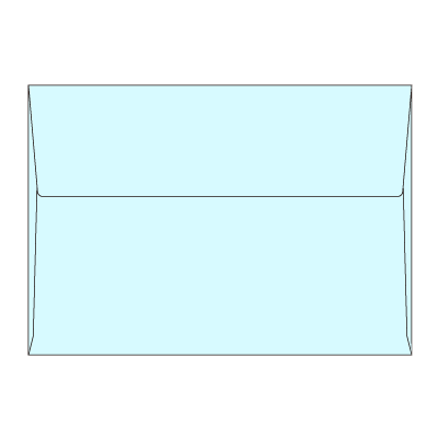 洋2カマス封筒 コットン ブルー 116.3g
幅 x 天地：162 x 114mm
米坪：116g/m2