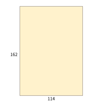 洋2タテカマス封筒 コットン ナチュラル 116.3g
幅 x 天地：114 x 162mm
米坪：116g/m2
